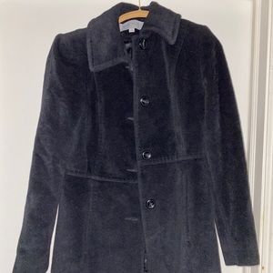 Angora / wool trench coat